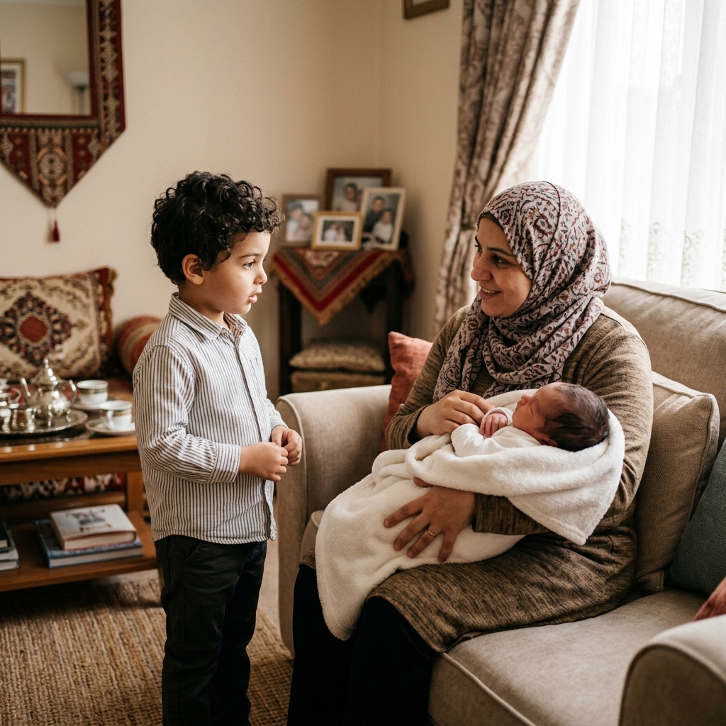 الغيرة من المولود الجديد: كيف تحمين طفلك الأول من الأذى النفسي؟